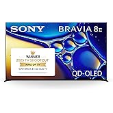 Sony BRAVIA 8 II 65 Inch TV, QD OLED, 4K Smart Google TV, XR Processor with AI Technology, Ultra Slim Design, 120hz Televisio