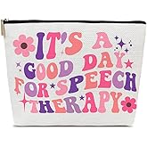 Ythuil Speech Language Pathologist Gift - Speech Therapy Makeup Bag - SLP Speech Language Pathologist Therapist Gifts For Women Graduation Retirement