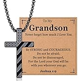 EPVIDO Gifts for Teen Boys Cross Necklaces Christian Gift for Boys Religious Jewelry for Birthday Christmas Baptism Communion