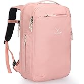 Hynes Eagle TSA Friendly Travel Backpack for Men Women Carry on Backpack 40L Flight Approved Laptop Backpack for 17 inches Compressible Weekender Bag Overnight Backpack Pink