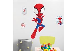 WALL PALZ Marvel Spidey and His Amazing Friends Spider-Man Wall Decal - 27" Spidey Vinyl Stickers for Bedroom Bathroom Decor - Peel and Stick Room Decorations