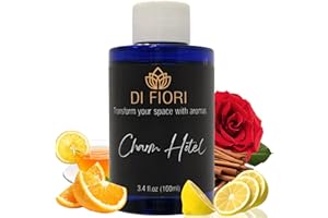 Charm Hotel - Pure Essential Oil for Waterless Diffusers - Gress Grass, Citrus, White Tea, Rose - Aromatherapy, Pure Natural Oil, Diffuser Refill, Super Aroma, Organic Essential Oil - 3,4oz - DI FIORI
