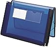 Smead Poly Expanding File Wallet with Closure, 2-1/4" Expansion, Closure, Letter Size, Blue (71953)