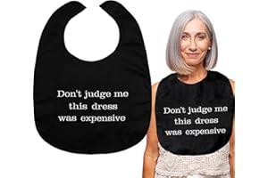 THE TASTELESS COLLECTION Adult Bibs For Men and Women - Gag Gifts For Adults Funny, Best Gifts for Elderly Man, Over the Hill Gag Gifts for Men Bibs