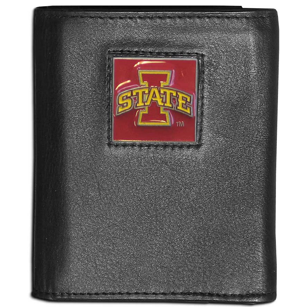 Siskiyou NCAA Iowa State Cyclones Leather Tri-Fold Wallet Multicoloured