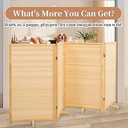 Room Divider Folding Privacy Screens, Hand-Made