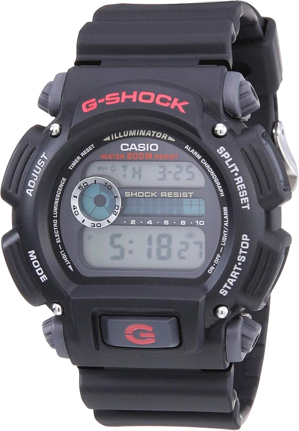 thumbnail image 2 of Casio G-Shock DW9052V-1V – 200M Digital Nylon Strap Watch, Chronograph, Alarm, Men’s, New With Box 2 of 5