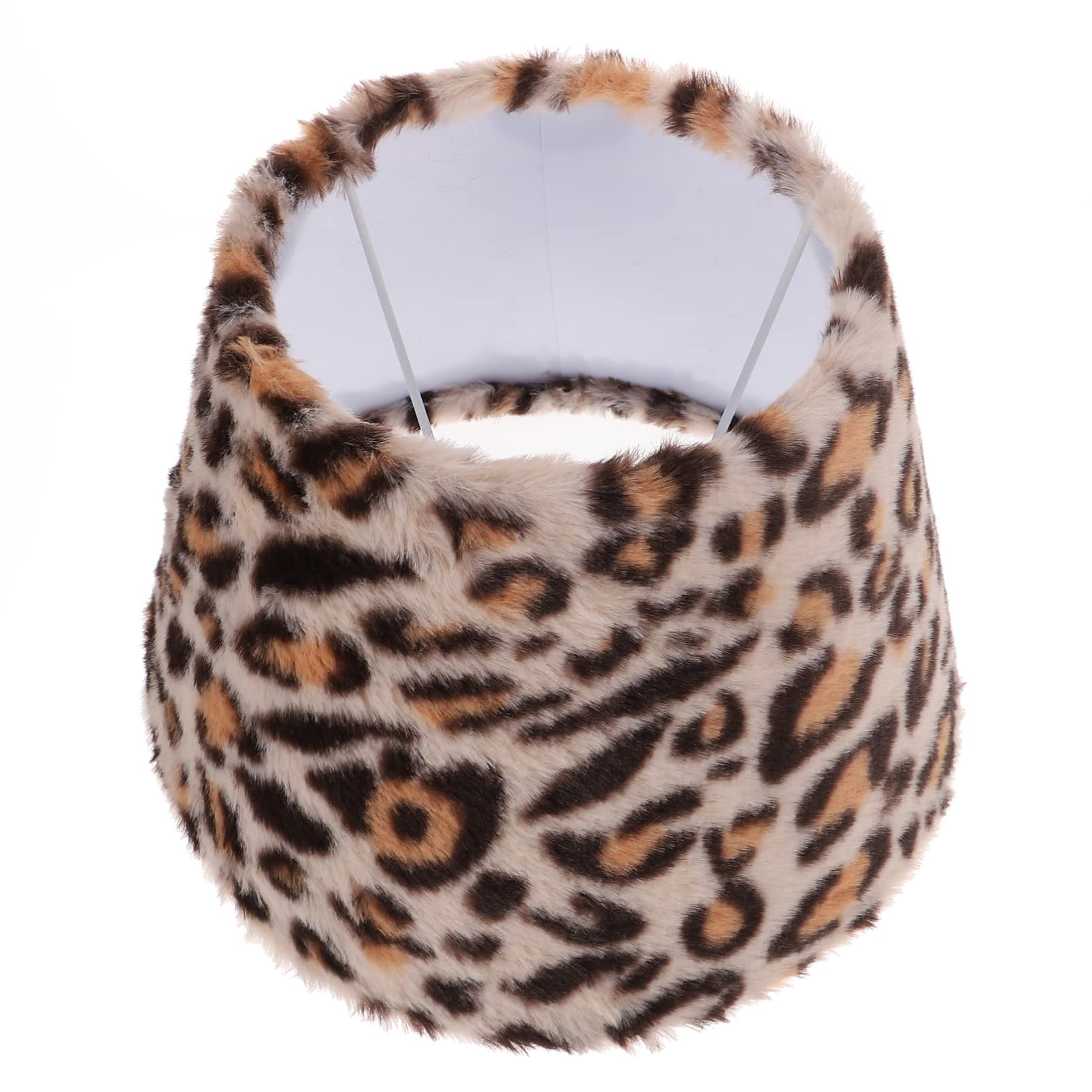 Beaupretty Leopard Print Lampshade Creative Plush Lampshade Tabletop Lamp Shade Bedside Lamp Cover for Bedroom Home Hotel