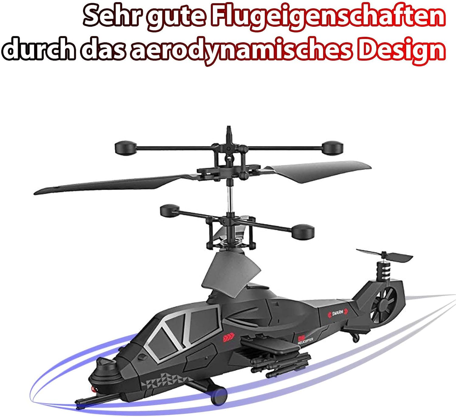 3.5 Channel RC Remote Controlled Mini Blackhawk UH-60 Apache Military ...