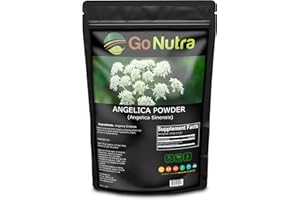 Go Nutra Angelica Powder 8 oz | Dong Quai Root Powder 8 oz. | Pure Angelica Sinensis Root - Non-GMO