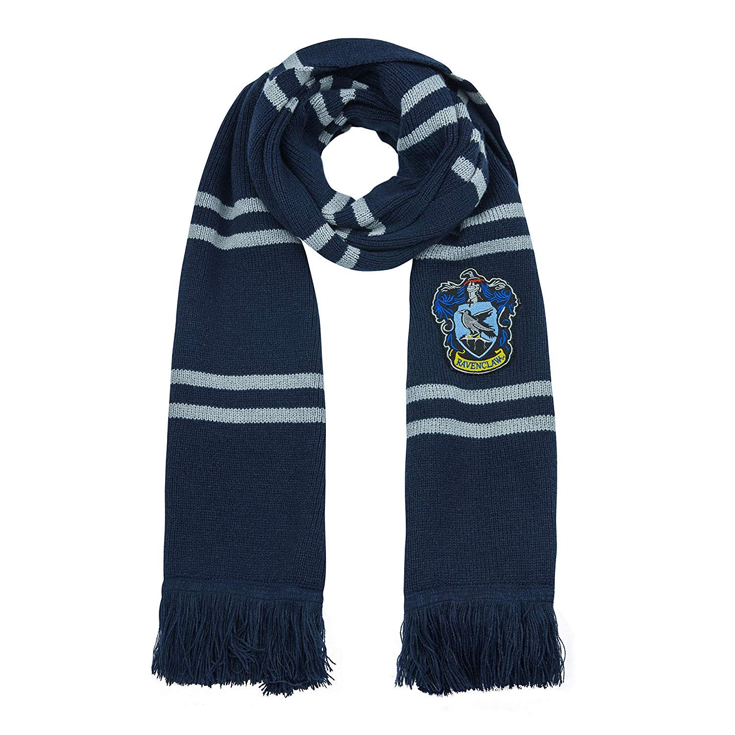 Cinereplicas - Harry Potter - Scarf - Ultra soft - Deluxe Edition-Officially licensed - Ravenclaw - 250cm - Blue & Grey