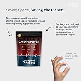 Mystic Nature Cayenne Pepper Capsules 1000MG 120 Vegan Non-GMO view 5