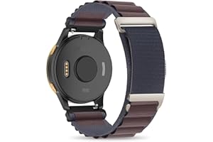 Koazon Alpine Loop Nylon 18mm Watch Bands Compatible with Garmin Venu 2S/3S/Vivoactive 4S/Vivomove 3S,Soft Breathable Adjustable with C-Hook Sports Strap for Forerunner 265S/255S/255S Music Men Women