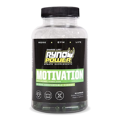 Ryno Power Motivation Pre-Workout Focus Energy Supplement Capsules (30 ...