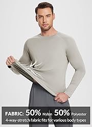 baleaf Men's Long Sleeve Running Shirts Workout
