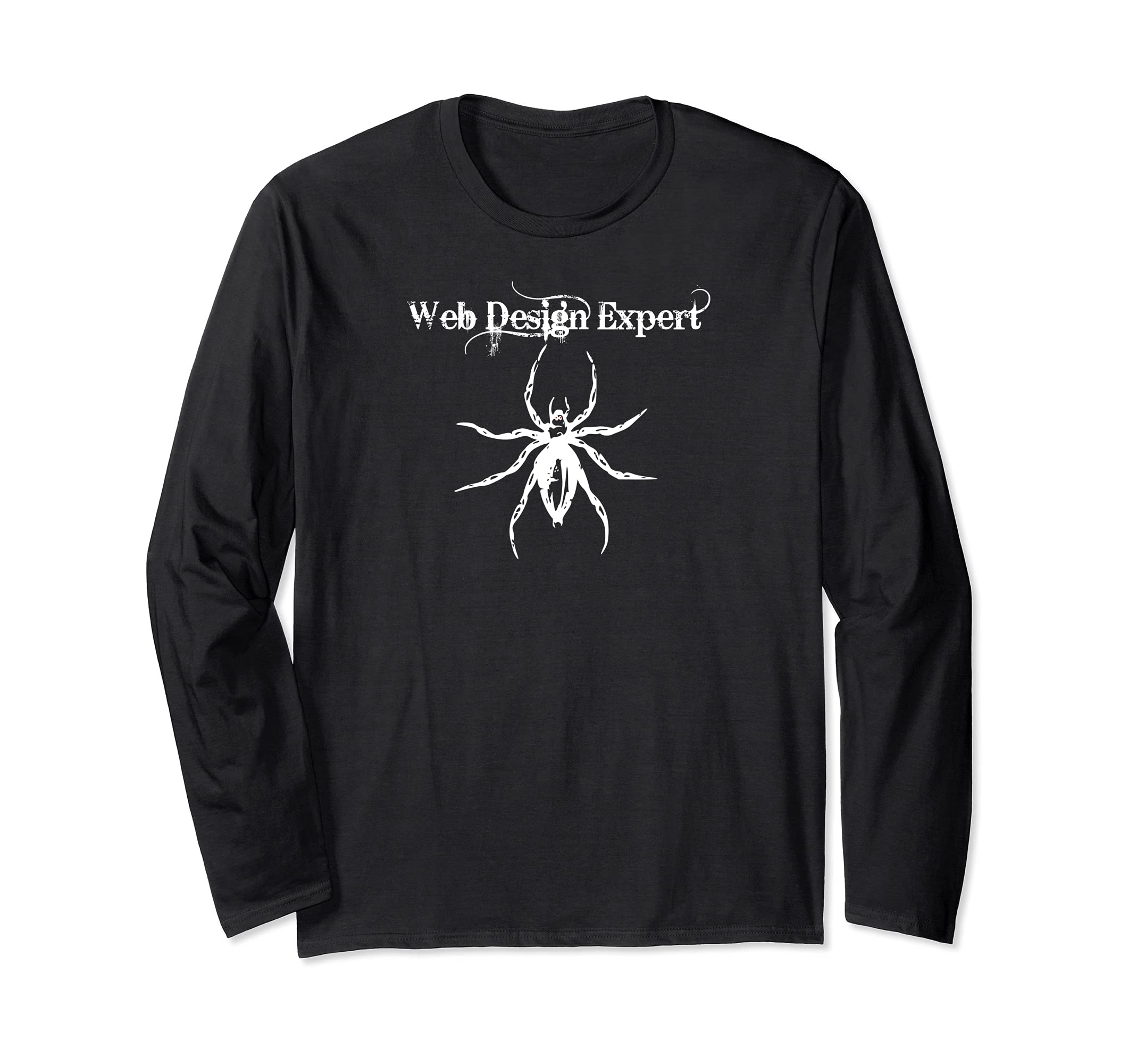 Arachnophile Tattoo- Web Design Expert Tattoo -Spider Tattoo Long Sleeve T-Shirt