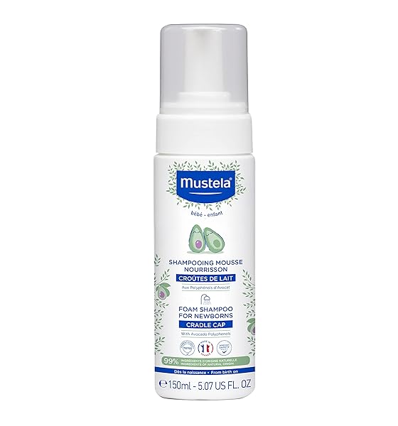 MUSTELA CRADLE CAP FOAM SHAMPOO FOR NEWBORN –...