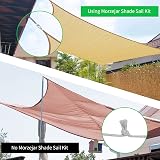 Morzejar 5 Inch Sun Shade Sail Hardware Kit 304 Stainless Steel 80 pcs view 6