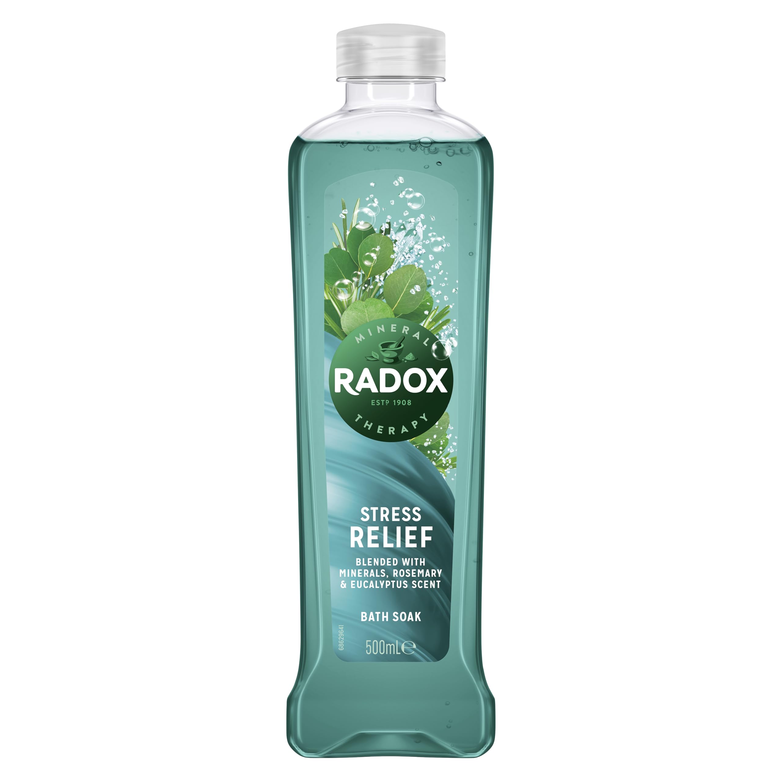 Radox Mineral Therapy Stress Relief Bath Soak uniquely blended with minerals, herbs, rosemary & eucalyptus for a soothing bubble bath 500 ml