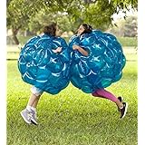 HearthSong Set of Two 36" Blue Inflatable Buddy Bumper Wearable Balls, Holds Up to 200 lbs.