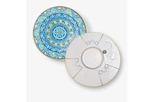 Display Buddie Large Adjustable Plate Hanger for ROUND Plates, Platters, Bowls, 14 inch-22 inch Diameter and up to 10 lbs.