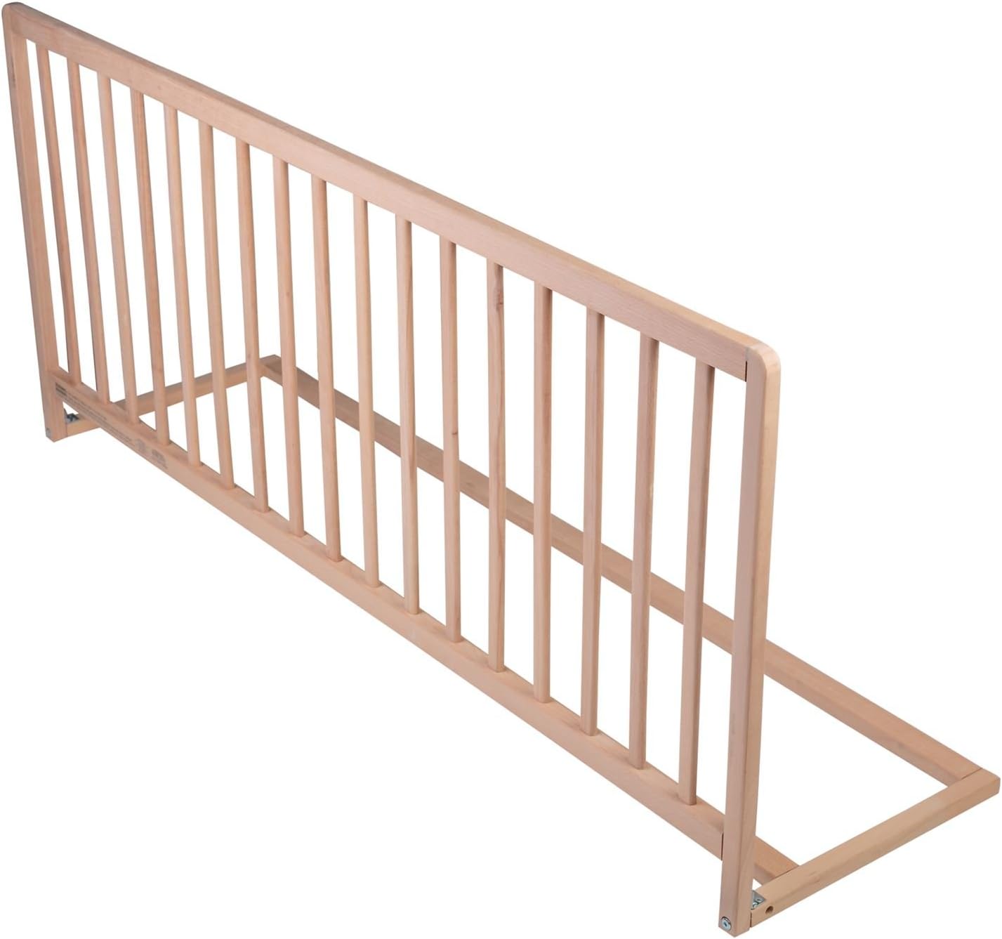 Safetots Extra Wide Extra Tall Wooden Bed Guard, Natural, 60cm High x 140cm Wide - Image 4