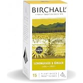 Birchall Lemongrass &amp; Ginger 15 Plant-Based Prism Tea Bags