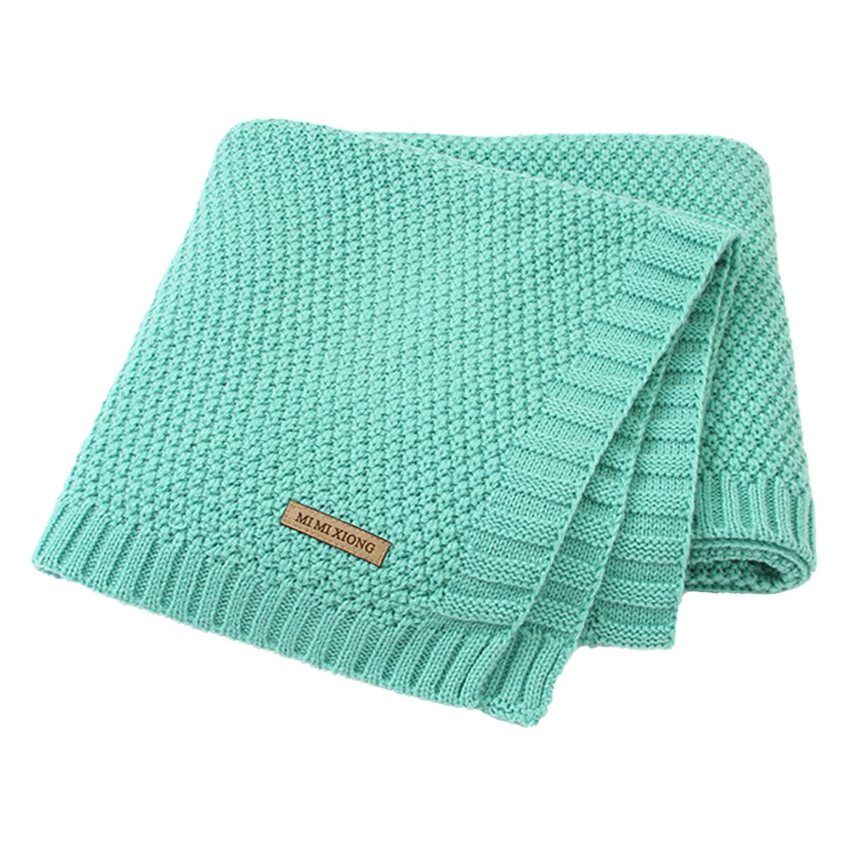 SZJIAHTM Newborn Toddler Baby Blanket Cotton Cable Cellular Knitted 100 x 80cm Soft Breathable Blanket for Baby Boy and Girls