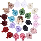 inSowni Alligator Hair Clips Grosgrain Bow Satin Chiffon Flower for Baby Girl Toddlers