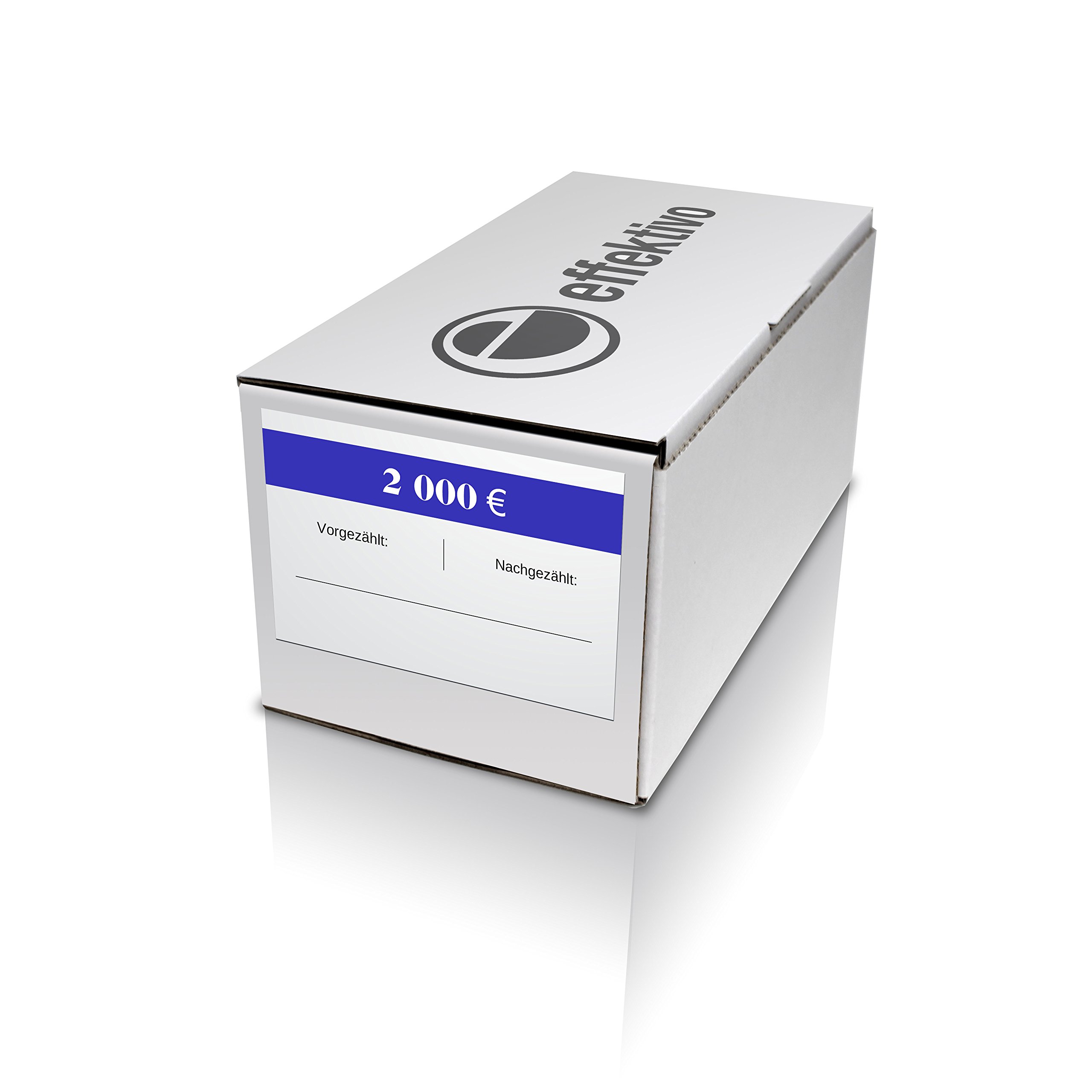 effektivo 10372 1000 Pack of 1000 for Euro Bank Note 20, for 20 Euro Banknotes