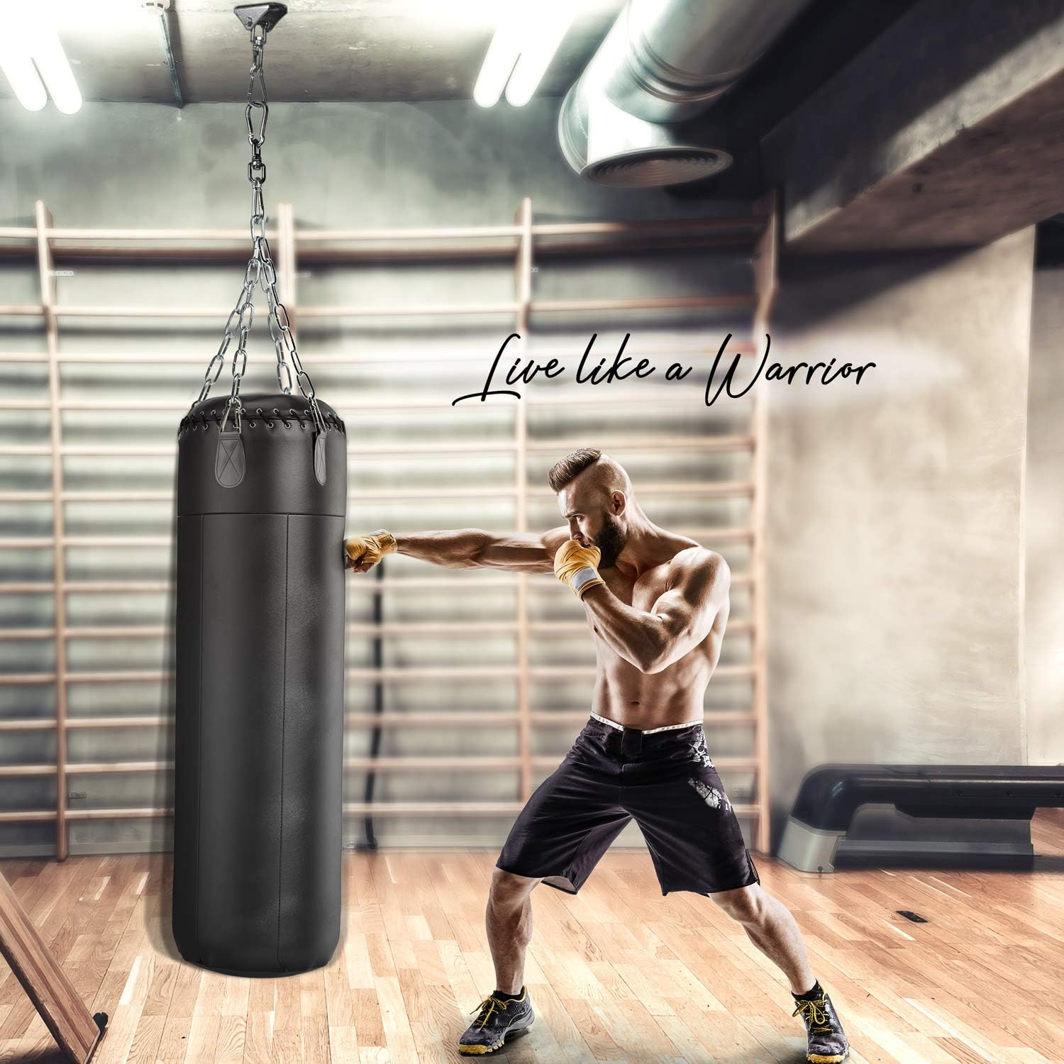 Yes4All Heavy Bag Swivel Chain with 4 Snap Hooks - Boxing Swivel Chain - Support up to 150 lbs : Punching Bag Hangers : Sports & Outdoors