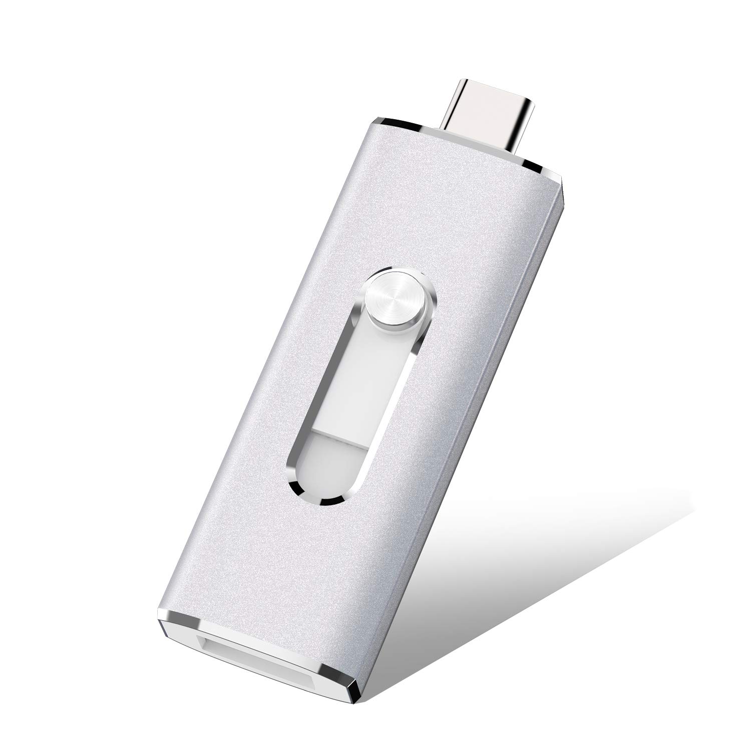 RAOYI 64GB USB C Memory Stick USB 3 Flash Drive USB Type C Dual OTG Pen Drive for TV, Car, Smartphones, PC, Laptop, Chromebook, MacBook Pro, Silver