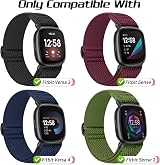 Tiptops 5 Pack Nylon Loop Straps for Fitbit Versa 4/Sense 2/Versa 3/Sense view 5