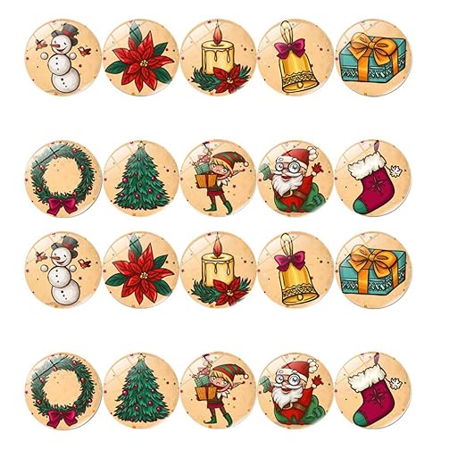 Hemoton 20 Pieza Imanes de Refrigerador, 25 mm Vidrio Imán de ...