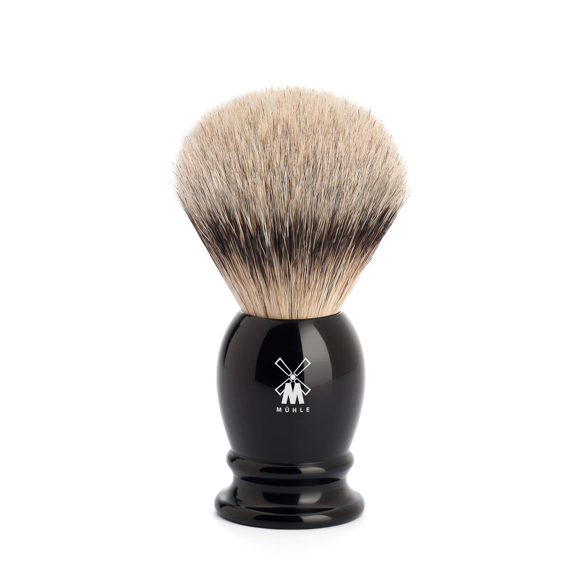 MÜHLE Classic Silvertip Badger Shaving Brush (Medium, Black)