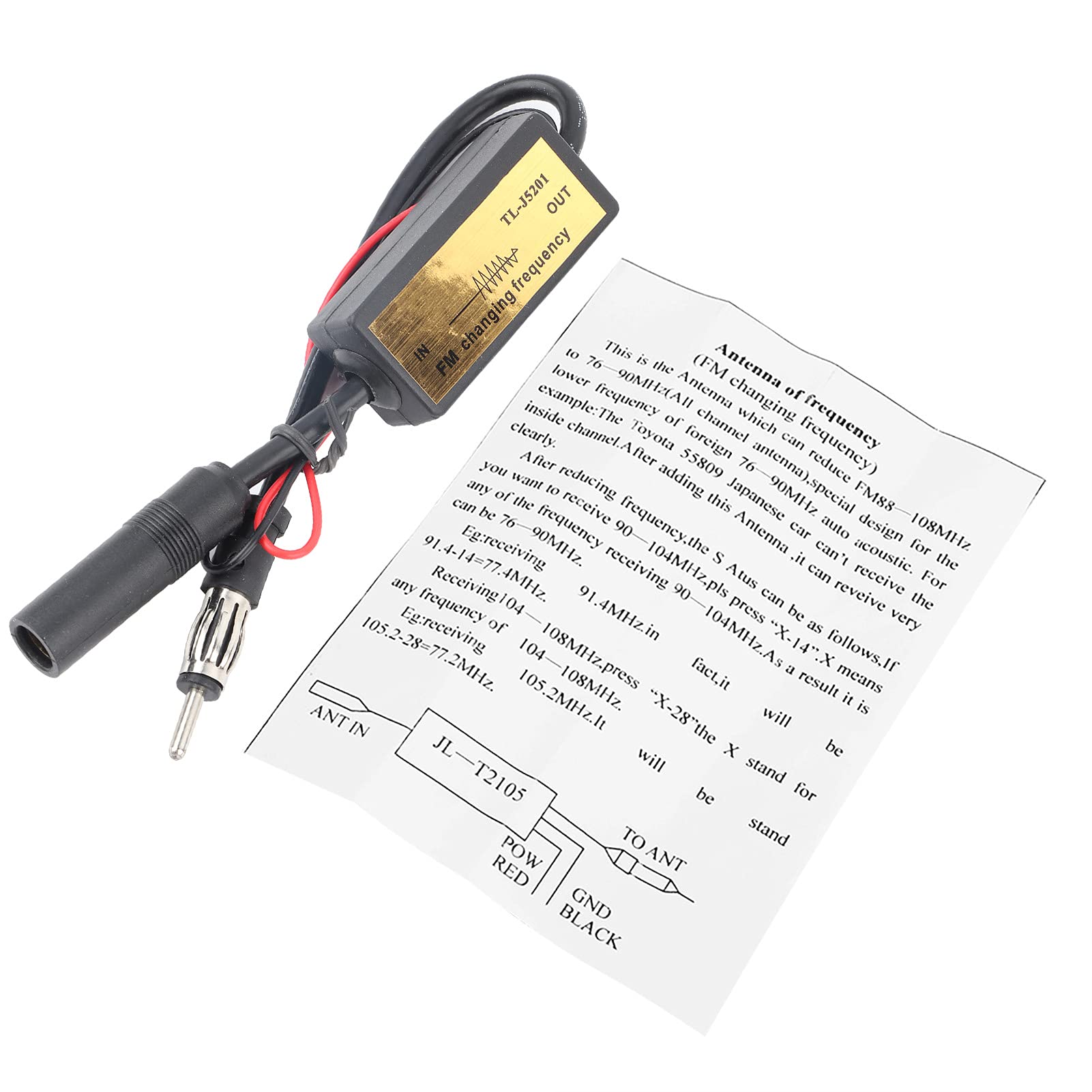 EBTOOLS Car Antenna FM Band Expander for Japanese Autos - Enhance Your Driving Experience with High-Frequency Audio Performance and Reliable Signal Reception. Ideal for Automotive