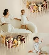 mirolam Stuffed Animal Storage Hammock 41x41x55 Large Plush Organizer view 6