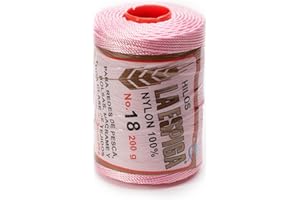 LA ESPIGA Espiga No.18-100% Nylon Omega String Cord for Knitting and Crochet - 07 Baby Pink
