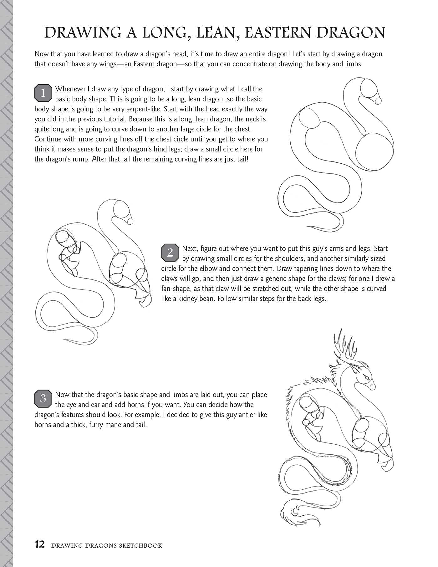 Drawing Dragons Sketchbook: An Artist's Notebook for Creating and Illustrating Your Own Dragon Art (How to Draw Books)