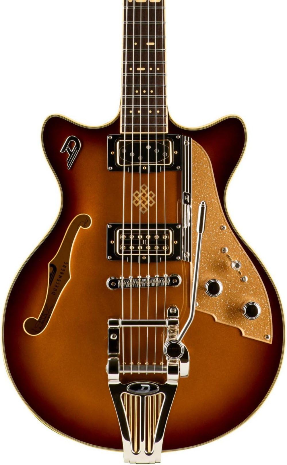 Duesenberg USA Alliance Joe Walsh Semi-Hollow Electric Guitar Gold Burst