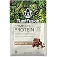 PlantFusion Complete Vegan Protein Powder - Plant Based Protein Powder with BCAAs, Digestive Enzymes and Pea Protein - Keto, Gluten Free, Soy Free, Non-Dairy, No Sugar, Non-GMO - Chocolate Pack of 12