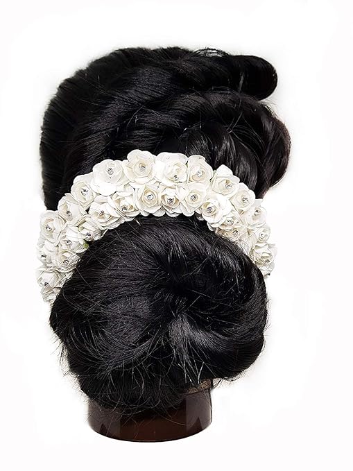 Buy Aasa Flower Hair Bun Gajra Accessories For South Indian