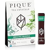 Pique Tea Organic Sencha Instant Green Tea Crystals, Unsweetened, 14 Servings