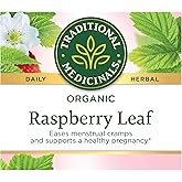 Traditional Medicinals Organic Raspberry Leaf Tea, 16 Tea Bags