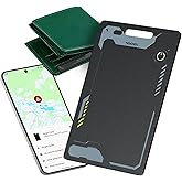 CooAoo Wallet Tracker Card Android, IP68 Waterproof Smart Card Luggage Tracker Compatible with Google Find Hub (Android Only), Rechargeable Item Locator Finder, Slim Tracking Card for Wallet, Black