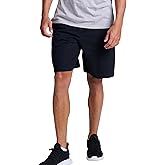 Russell Athletic Men's Relaxed Fit 9" Cotton Shorts with Pockets, Adjustable Elastic Waist, Sizes S-4X