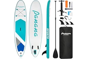 Panana Inflatable Stand Up Paddle Board, 10'x31 x6 SUP with Premium Paddle Board Accessories Kit, Anti-Slip EVA Deck for Adults Youth of All Skill Levels