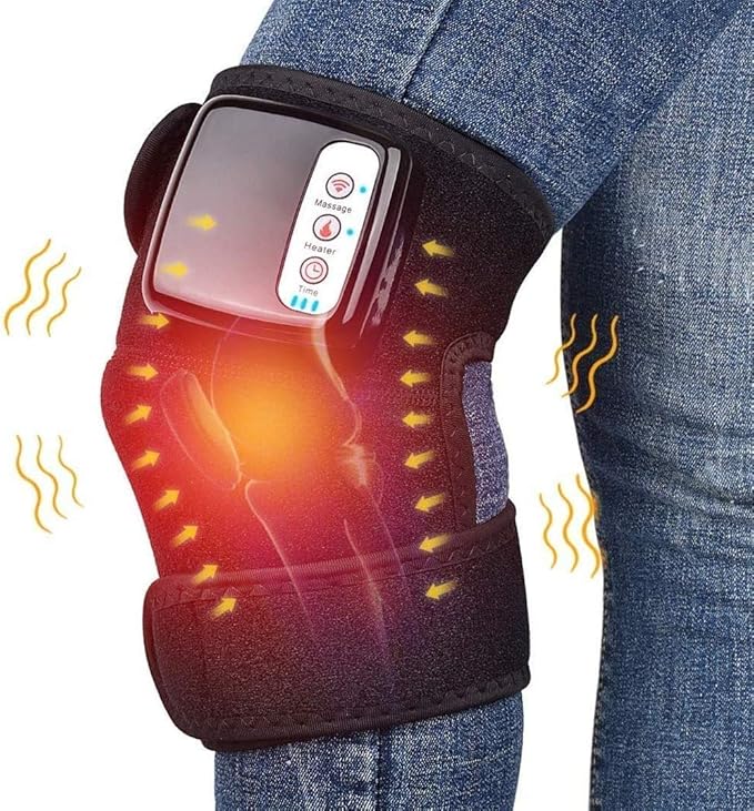 HWXDH Knee Massager 3 in 1 Rechargeable Electric Heated and Vibrating