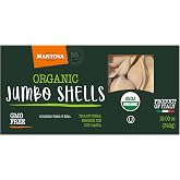 Mantova Organic Jumbo Shells Pasta, 12oz boxes (Pack of 2), Non-GMO, Product of Italy, Made with Organic Durum Wheat Semolina, Great for Stuffing