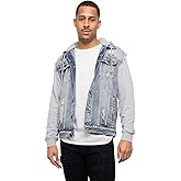 VICTORIOUS Men's Distressed Denim Jacket